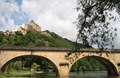 The chateau at Castelnau looking over the Dordogne