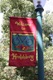 Welcome flag in Healdsburg