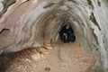 Steve emerging at the south side of the tunnel.