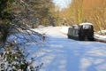 The frozen Grand Union Canal