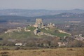 Corfe Castle from the comfort of a pint