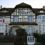 The Canagian Flag displayed on Juno Beach